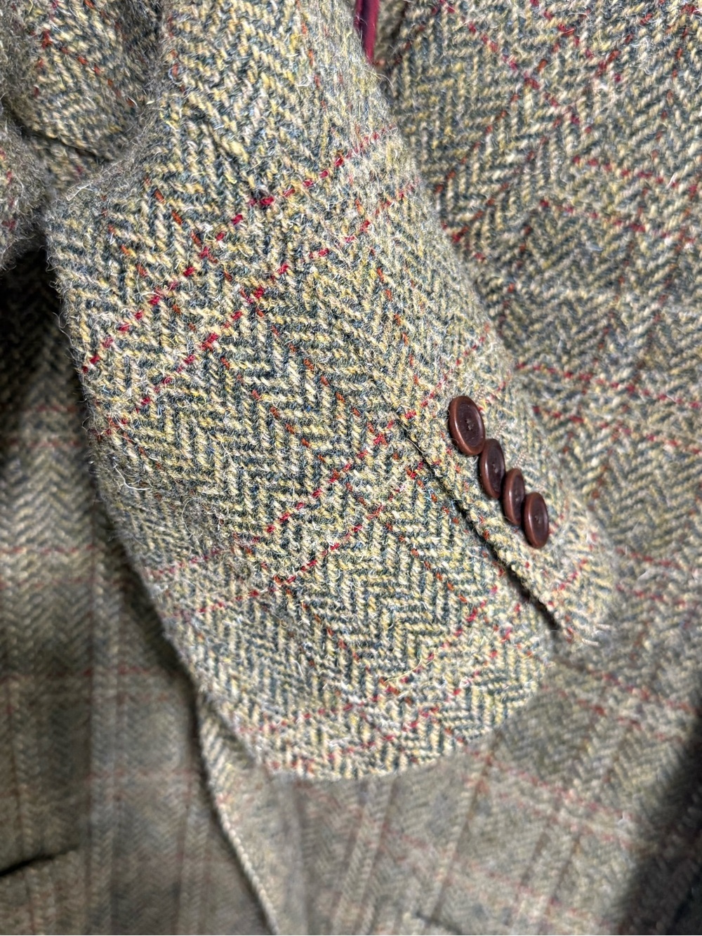NWOT! Orvis Men's Green Tweed Two Button Sport Coat Blazer - Picture 5 of 12